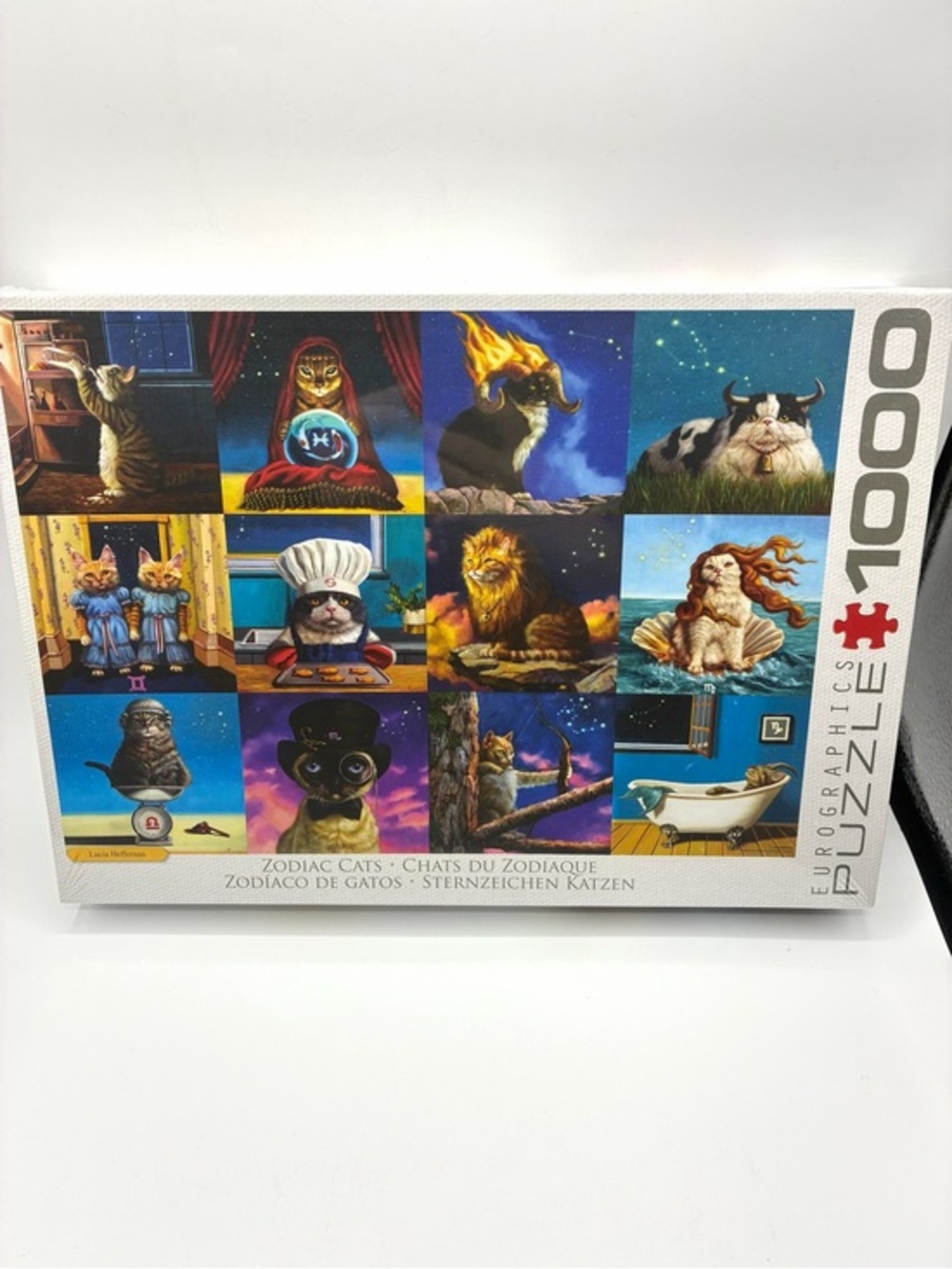Eurographics Zodiac Cats 1000 Piece Puzzle Lucia Heffernan New Sealed